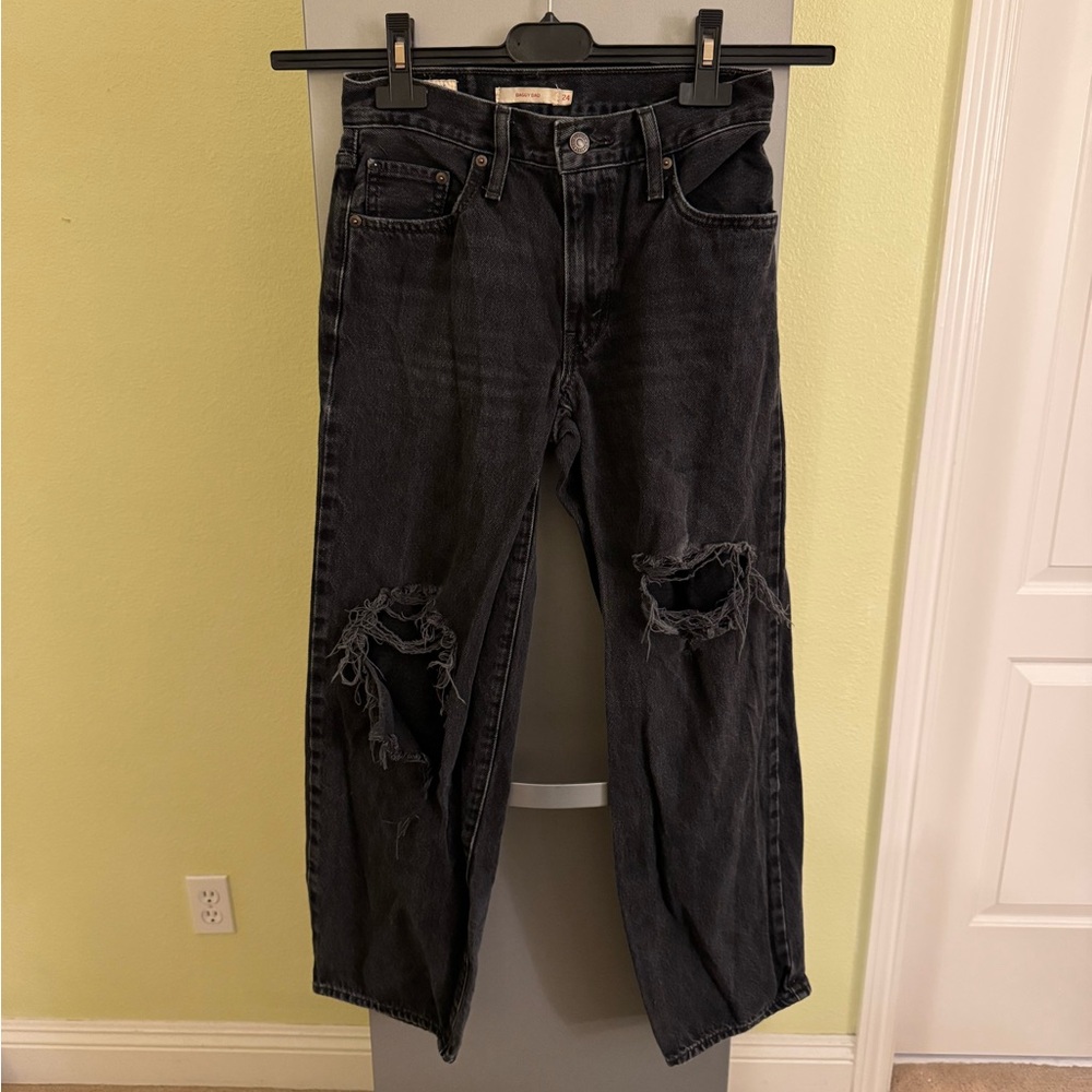 Levi’s Premium Baggy Dad Jeans Women’s Size 24 Black
